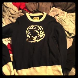 Bbc sweater navy / cream white medium/ large fit